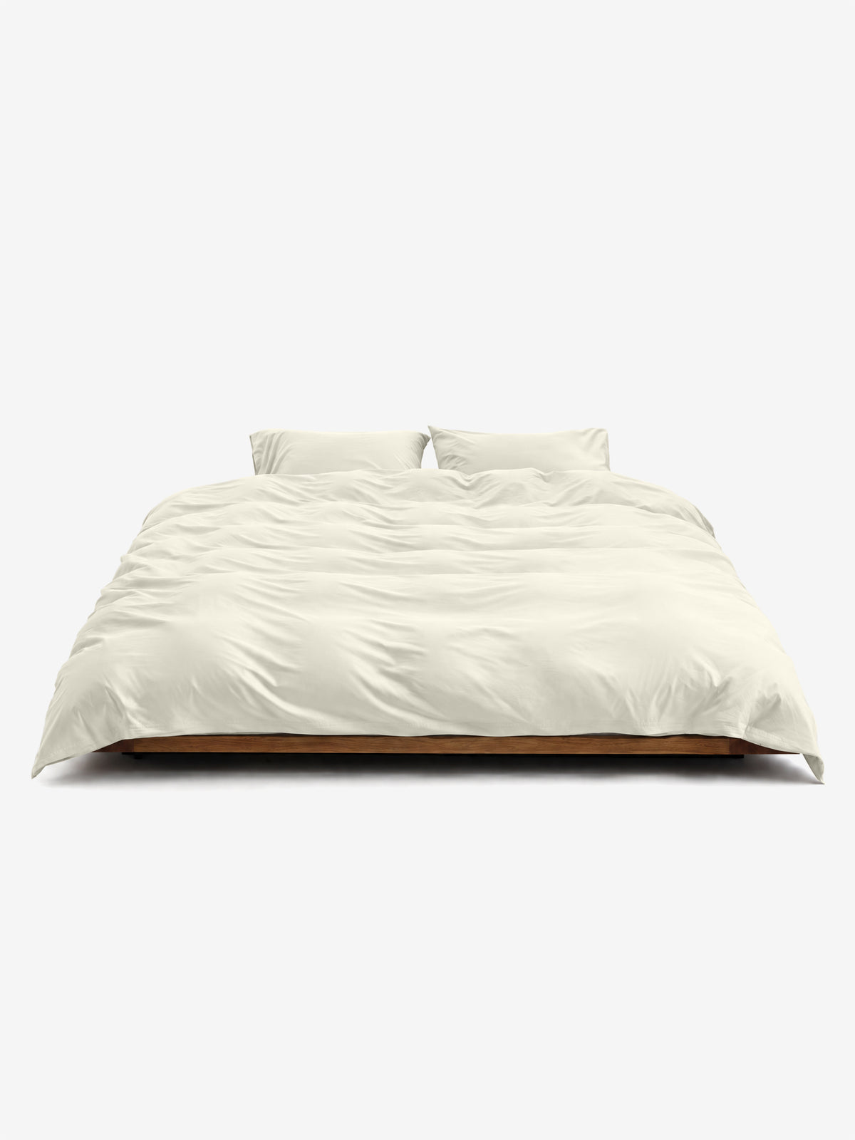 Serinia Bettwäsche Set Creme auf einem Bett