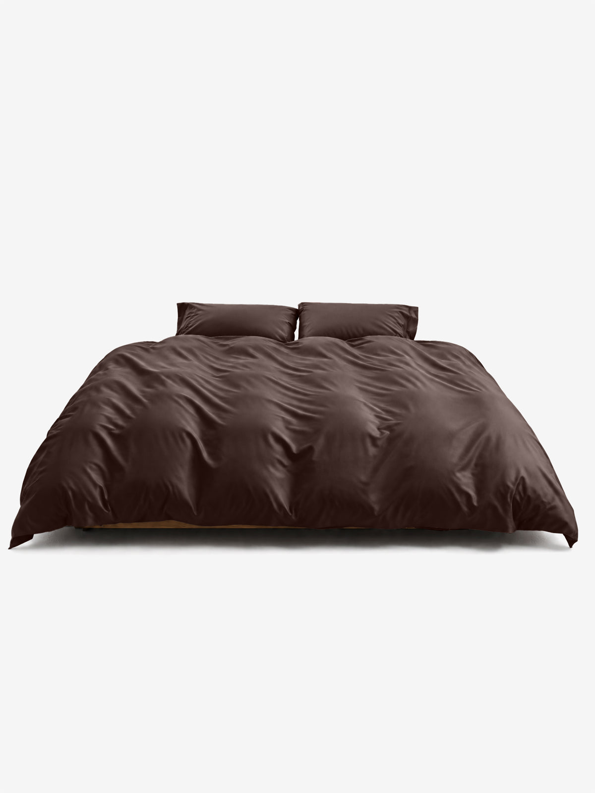 Serinia Bettwäsche Set Espresso auf einem Bett